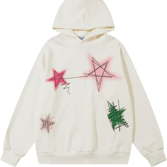 Aelfric Eden Tops - Aelfric Eden Graphic Oversized Hoodie Cartoon Character Print Streetwear…